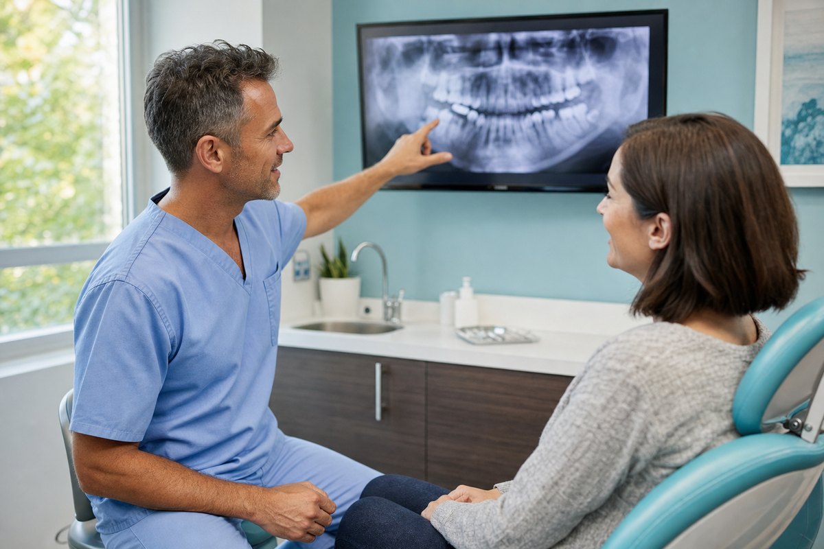 Comfortable patient during root canal treatment at Island Dentists